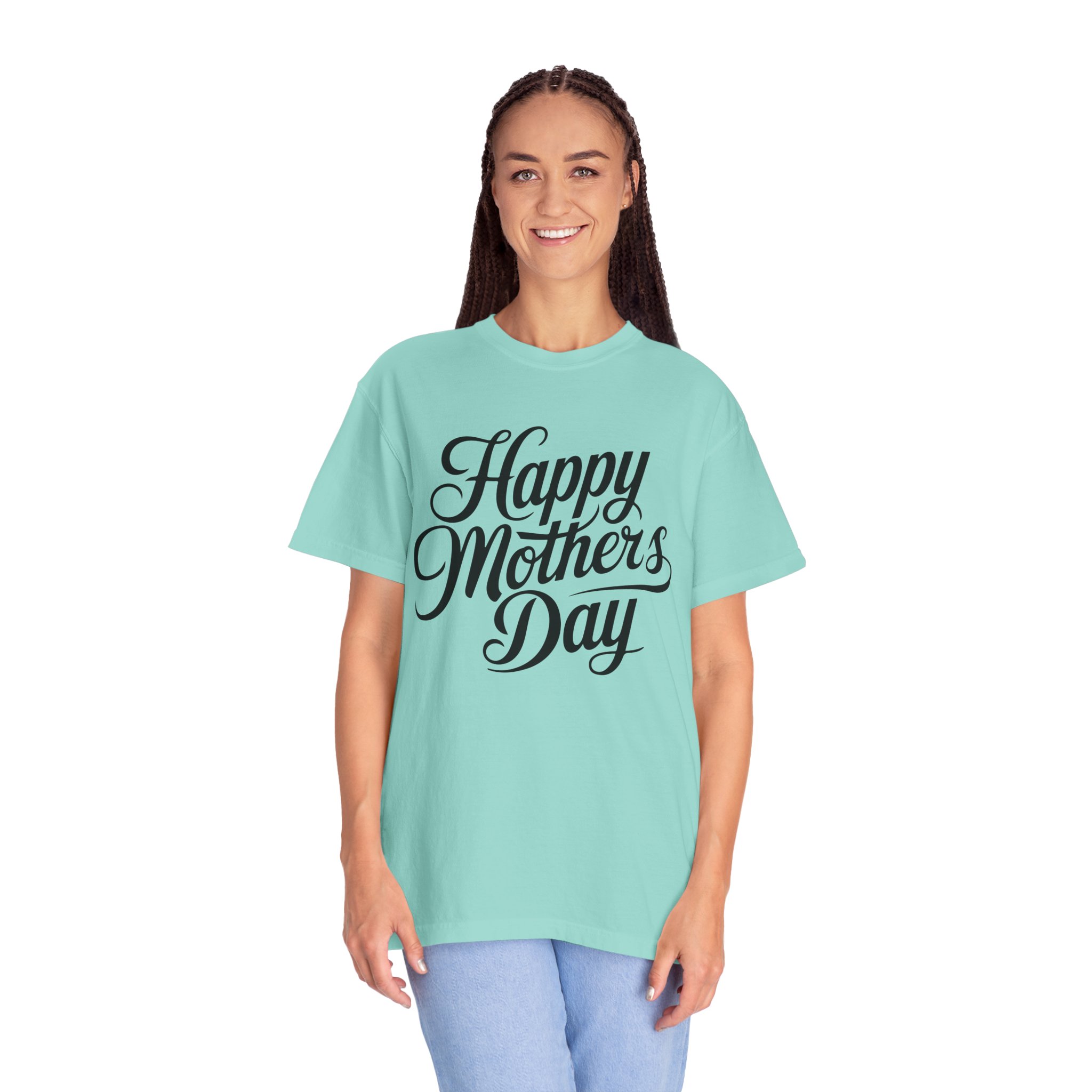 Happy Mother’s Day Script Mom Gift T-Shirt – Cute Love Graphic Tee for Moms, Perfect Gift Giving & Special Celebration Wear. - Image 27