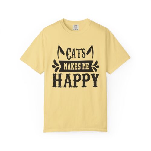 Cats Make Me Happy Unisex T-Shirt, Cat Lover Gift, Funny Tee, Animal Lovers Apparel, Gift for Her.
