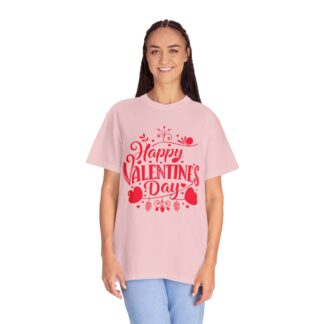 Happy Valentine’s Day Heart Design T-Shirt – Romantic Love Graphic Tee for Couples, Gift Giving & Festive Celebration. - Image 51
