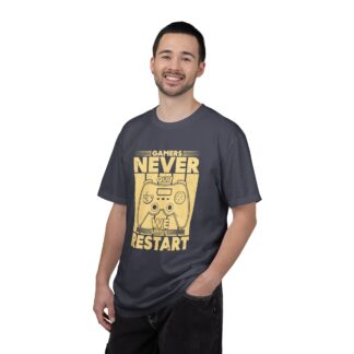 Gamer Controller t shirt for Gamers - Never Restart Gamer Controller Unisex Tee - Image 26