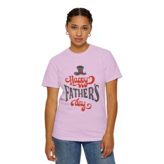 Happy Father’s Day Top Hat Typography T-Shirt – Cute Love Graphic Tee for Dads, Perfect Gift Giving & Celebration Wear. - Image 44