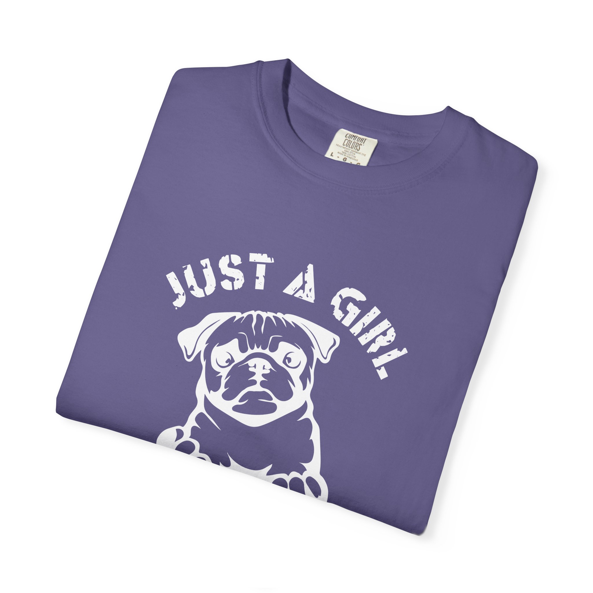 C - 4.13a - Just A Girl Who Loves Pugs T-Shirt for dog lovers. - Image 39