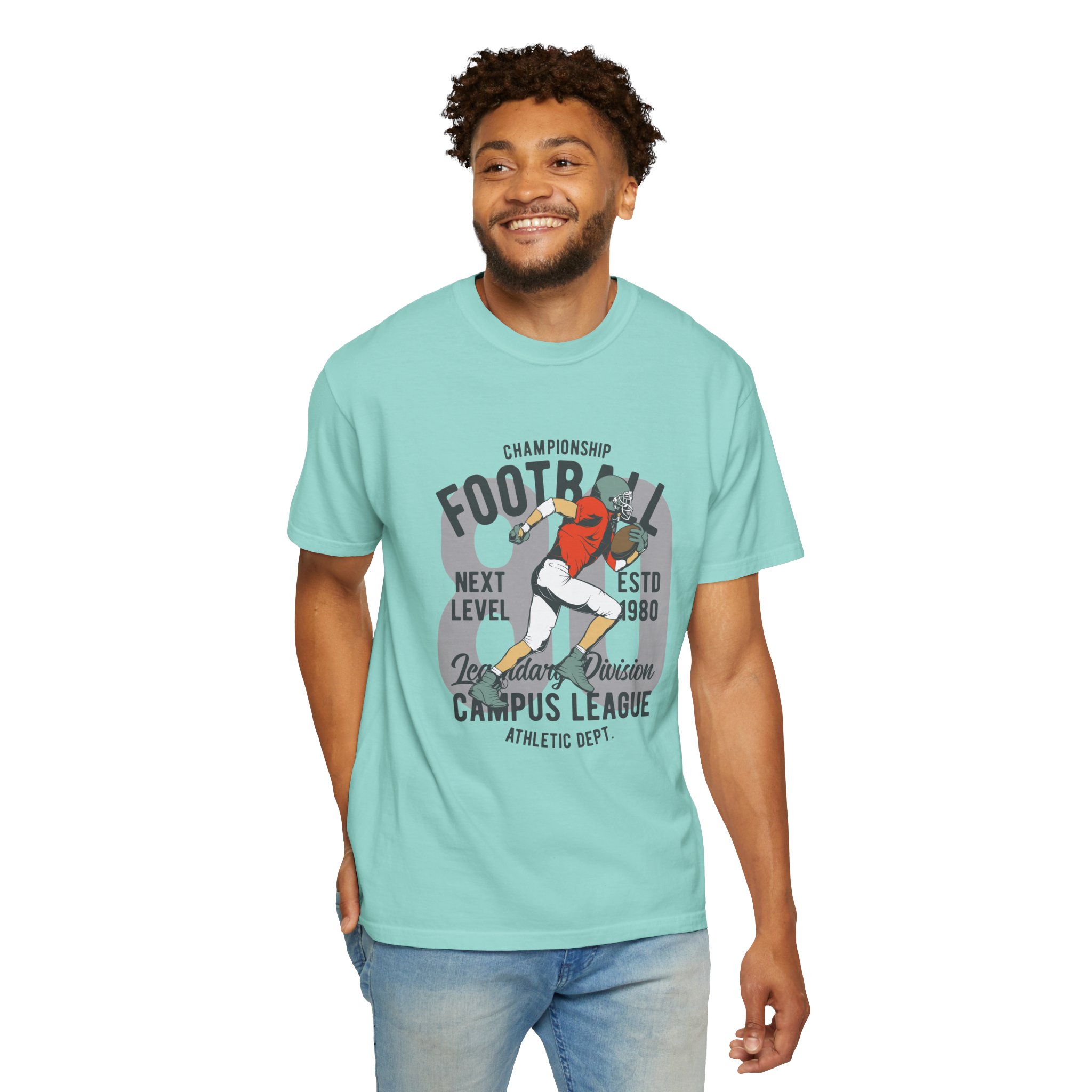 C - 16.20 - Football Campus League Unisex T-Shirt, Sporty Tee, Athletic Gift, Game Day Shirt, Casual Wear, Unisex Fashion. - Image 30