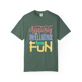 Bold Inspirational T-Shirt: Embrace Creativity - Creativity Is Intelligence Having Fun Unisex Tee - Image 17