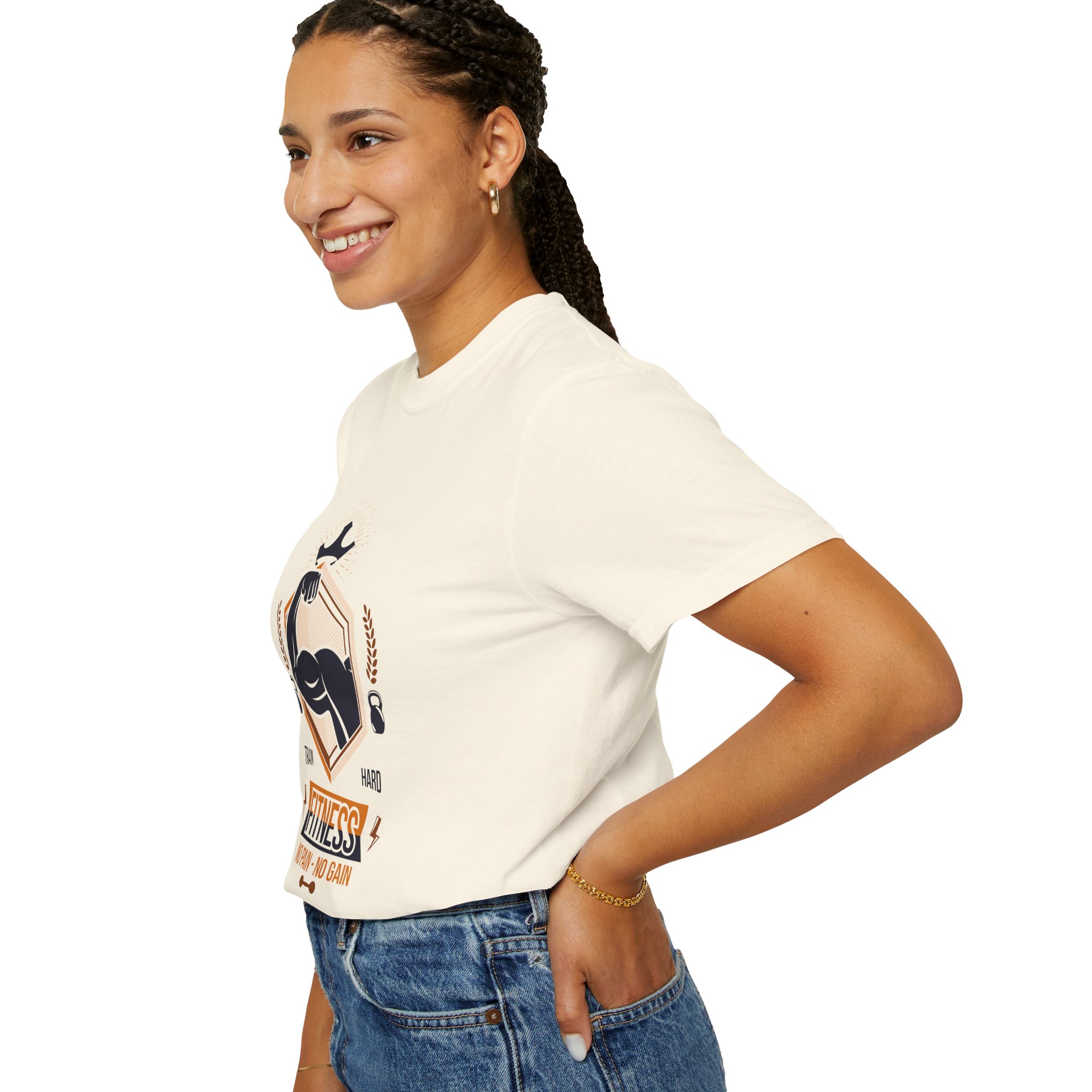 Fitness Gym T-Shirt — "Train Hard, No Pain No Gain" Workout Tee. - Image 13