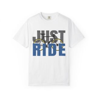 C - 20.13 - Unisex Cycling T-shirt, Just Ride Graphic Tee, Sporty Casual Wear, Cycling Gift, Active Lifestyle Apparel, Bike Lover Shirt.