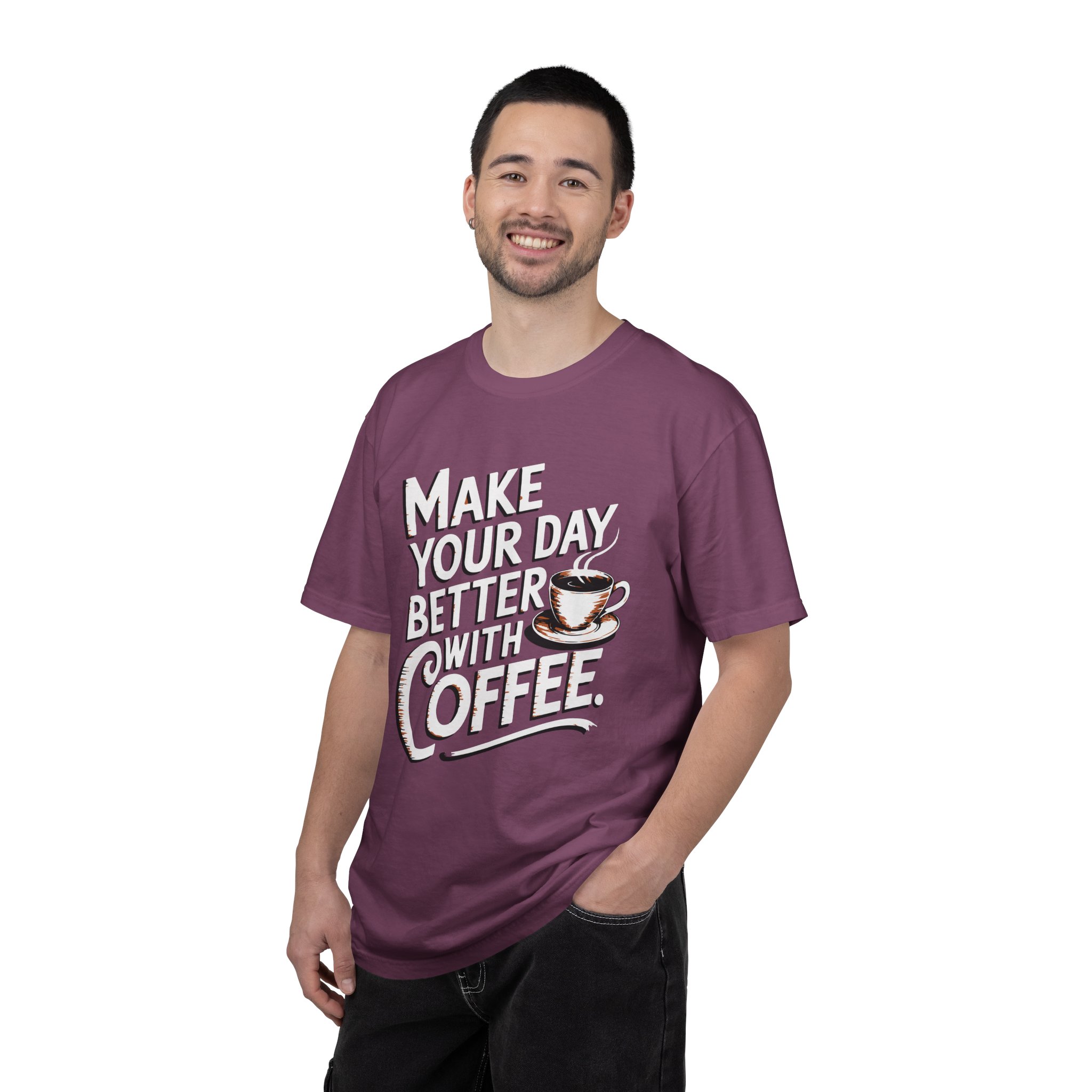 b2 - 1.14 - Make Your Day Better With Coffee T-Shirt – Positive Coffee Lover Graphic Tee for Daily Motivation & Good Vibes. - Image 42