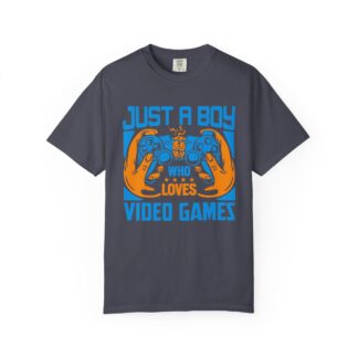 Game Controller T Shirt for Young Gamers - Just a Boy Who Loves Video Games Unisex Tee - Image 33