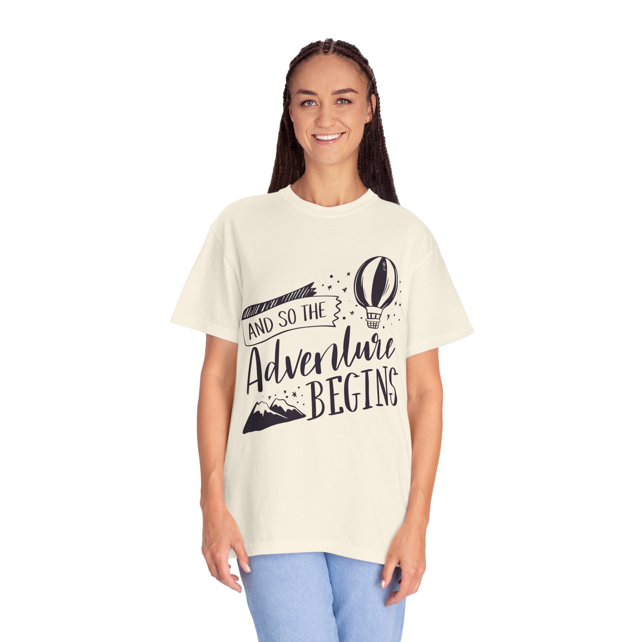 C - 14.1b - Adventure Begins Unisex T-Shirt, Travel Tee, Gift for Wanderlust, Adventure Apparel, Casual Wear, Explorer Top. - Image 11
