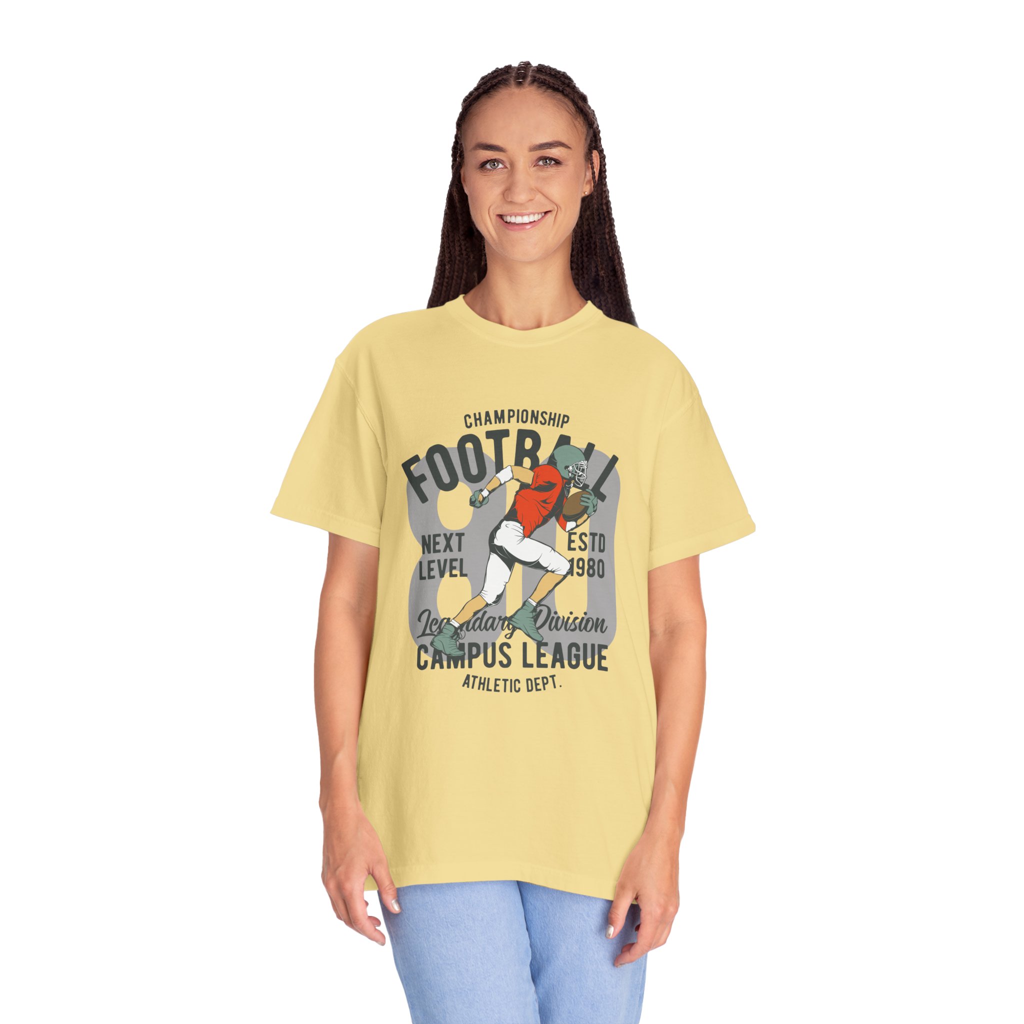 C - 16.20 - Football Campus League Unisex T-Shirt, Sporty Tee, Athletic Gift, Game Day Shirt, Casual Wear, Unisex Fashion. - Image 19