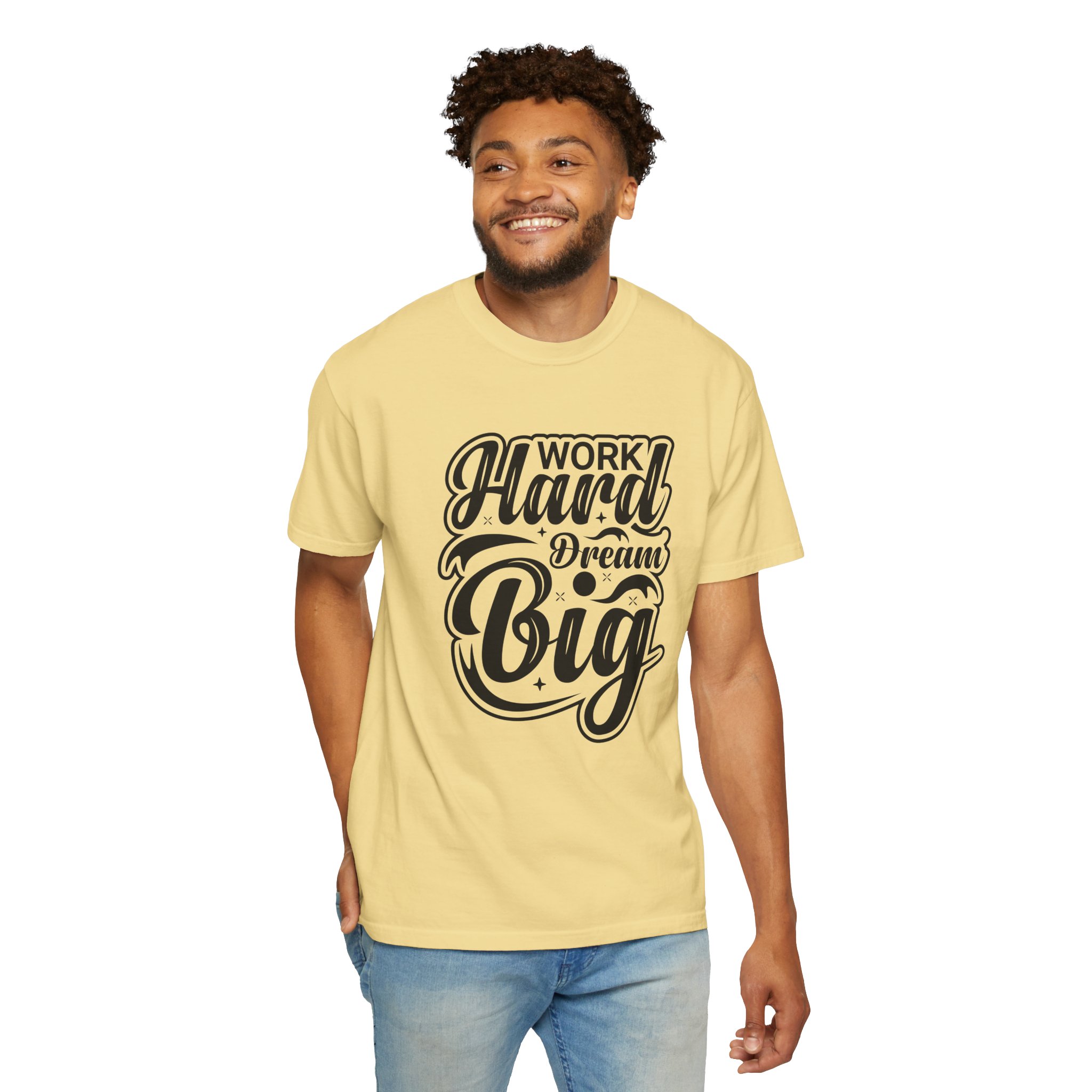 Motivational T-Shirt - Work Hard Dream Big - Unisex Tee for Inspiration, Casual Wear, Gift, Fitness, Entrepreneurs. - Image 22