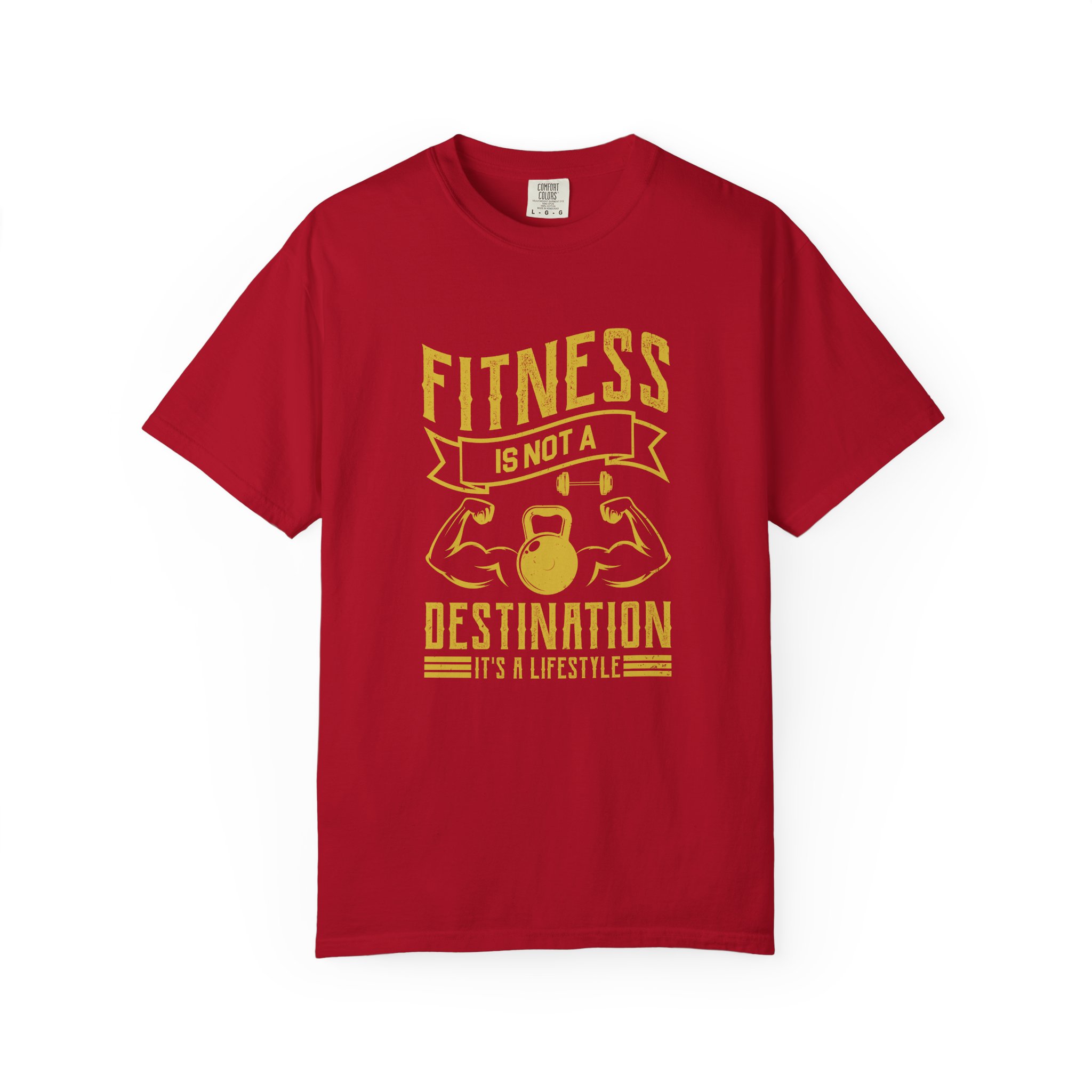 b2 - 6.1 - Fitness Is Not a Destination T-Shirt – Motivational Gym Graphic Tee with Kettlebell Design for Strength, Progress & Healthy Lifestyle. - Image 49
