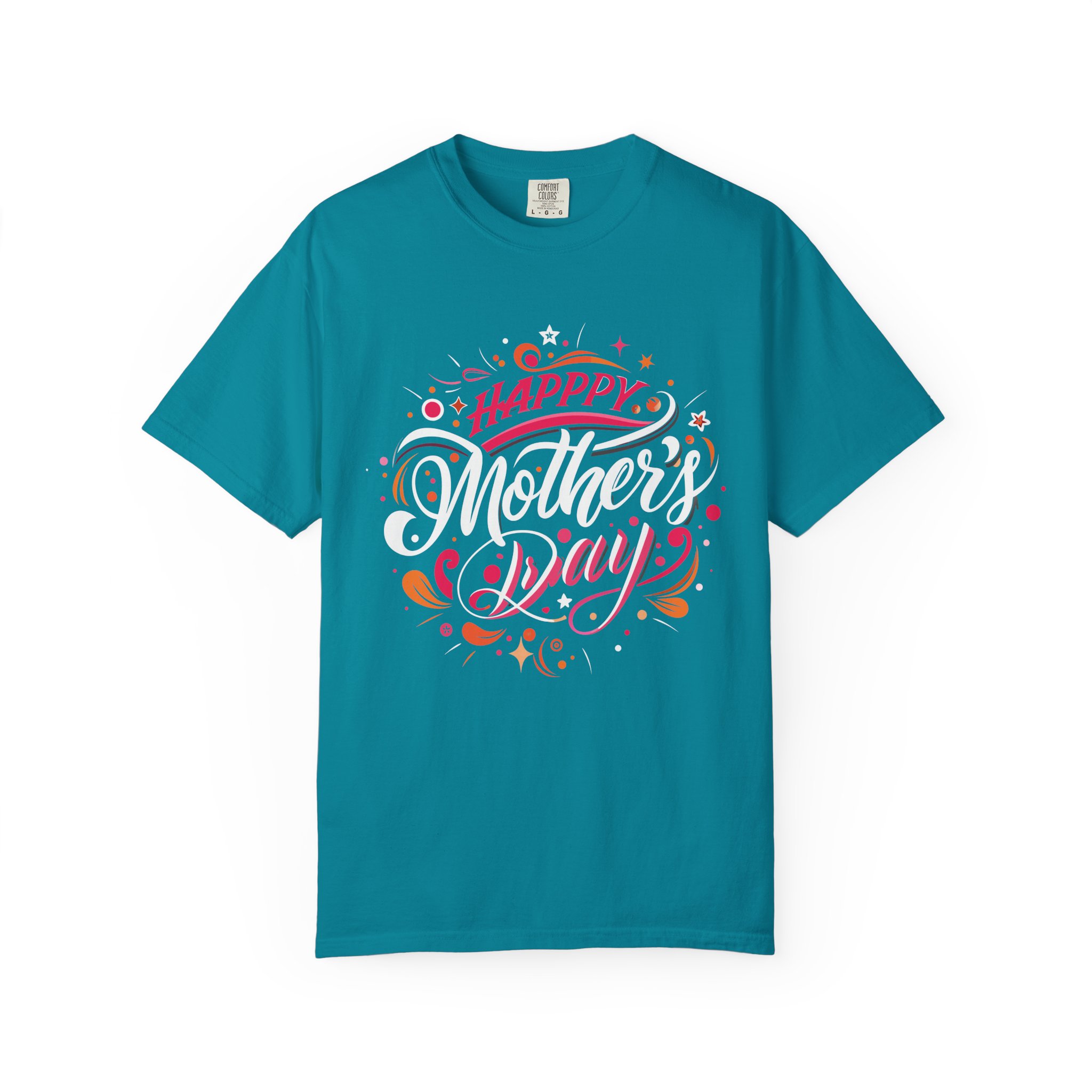 Happy Mother's Day Unisex Garment-Dyed T-Shirt, Gift for Mom, Cute Tee, Mother's Day Celebration wear. - Image 9