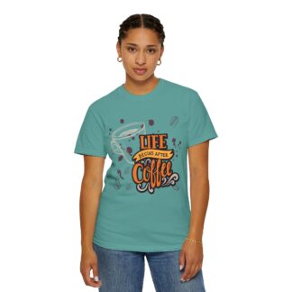 Coffee drinkers t-shirt – Life Begins After Coffee - Image 28