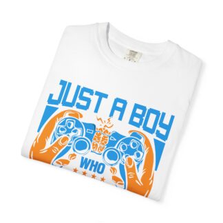 Game Controller T Shirt for Young Gamers - Just a Boy Who Loves Video Games Unisex Tee - Image 15