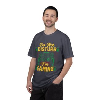 Funny gaming tshirt for Gamers & Players - Do Not Disturb I’m Gaming Unisex T-Shirt – Funny Gamer Graphic Tee for Video Game Lovers, Gamers & Console Players. - Image 2
