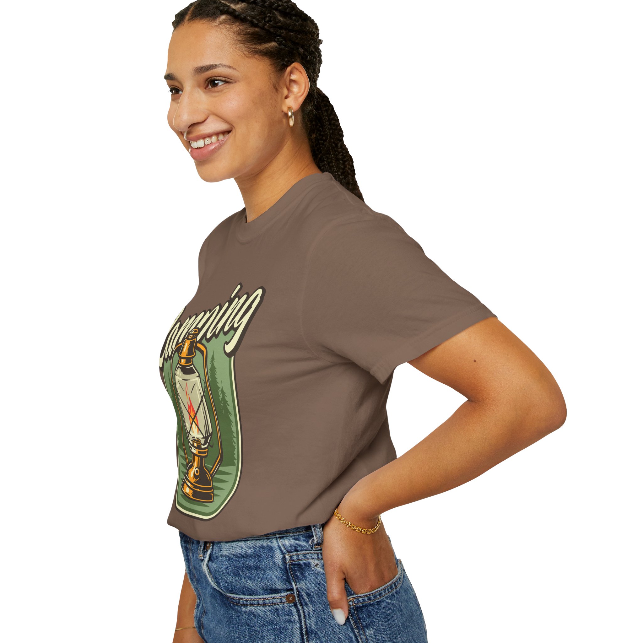 Camping Lantern T-Shirt – Vintage Camp Graphic Tee for Outdoor Lovers, Fun Adventure Wear & Perfect Gift Giving. - Image 13