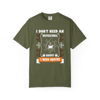 Coffee lover graphic tshirt: Real Daily Mood - Soft Cotton - Image 9