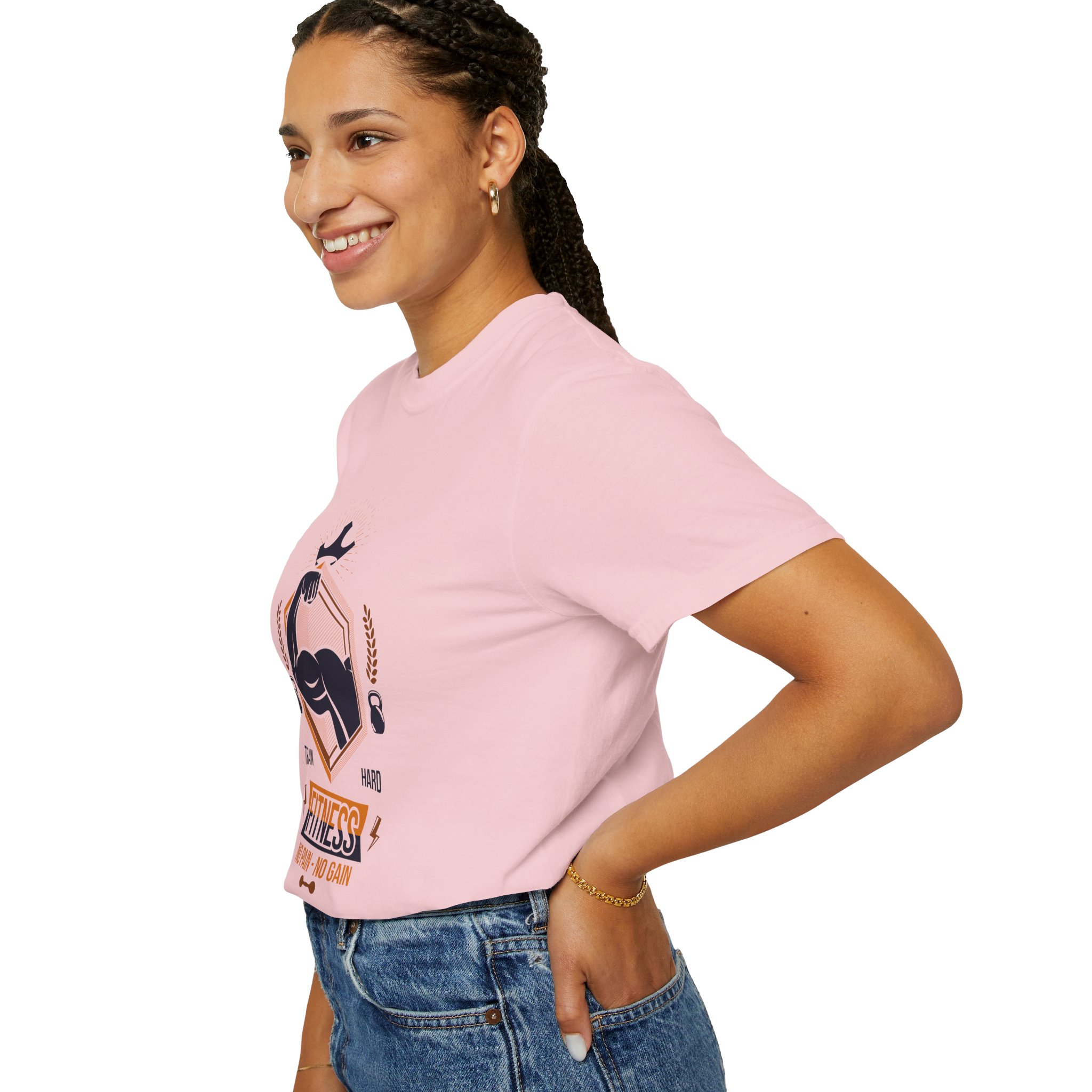 Fitness Gym T-Shirt — "Train Hard, No Pain No Gain" Workout Tee. - Image 45