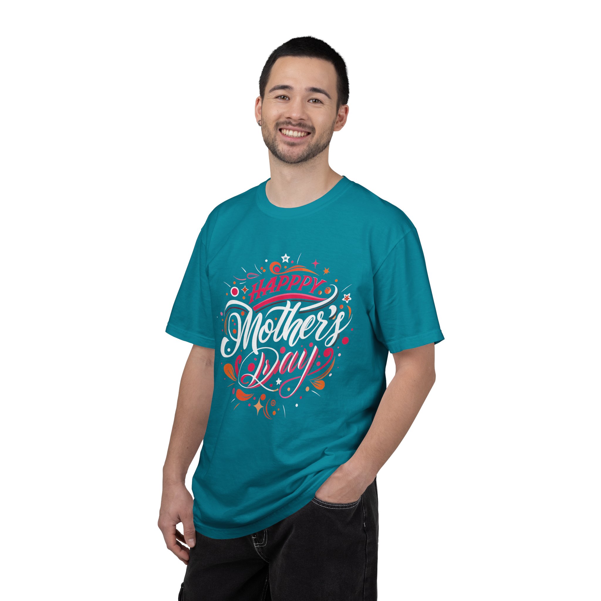 Happy Mother's Day Unisex Garment-Dyed T-Shirt, Gift for Mom, Cute Tee, Mother's Day Celebration wear. - Image 10