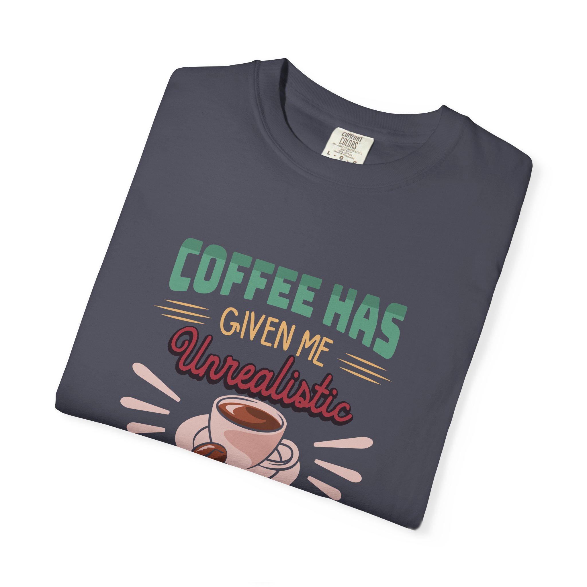 Funny Coffee T-Shirt, Unisex Garment-Dyed Tee, Gift for Coffee Lovers, Casual Wear. - Image 31