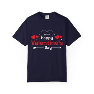 b2 - 8.6b - Happy Valentine’s Day T-Shirt – Heart & Arrow Design Graphic Tee for Love, Romance & Festive Style.