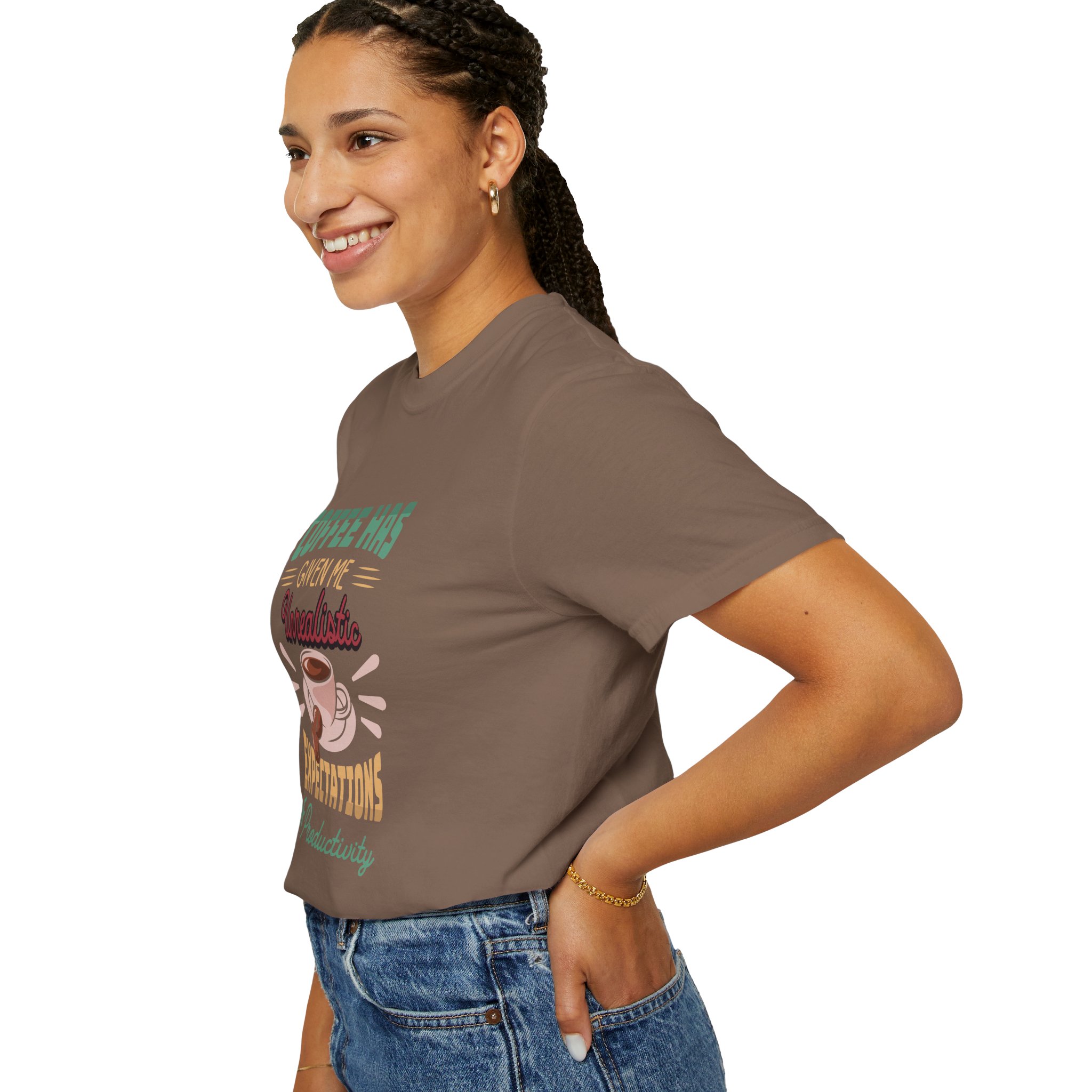 Funny Coffee T-Shirt, Unisex Garment-Dyed Tee, Gift for Coffee Lovers, Casual Wear. - Image 21