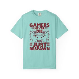 Retro Gaming Tshirt: Classic Arcade - Gamers Never Die They Just Respawn Unisex Tee - Image 41
