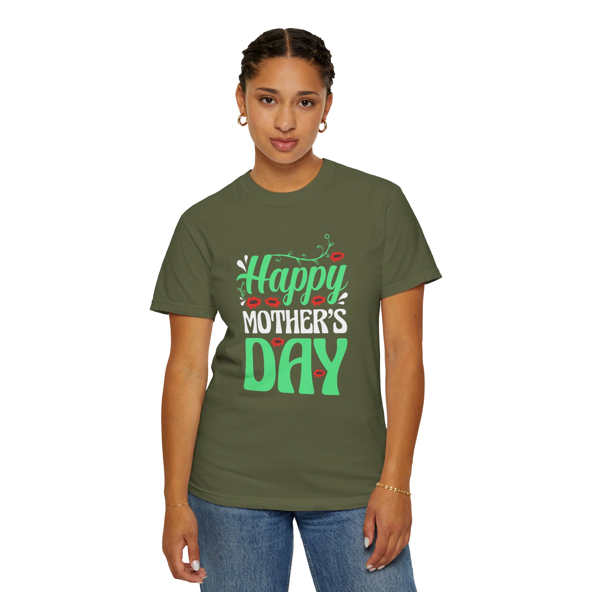 Happy Mother’s Day Festive Floral T-Shirt – Cute Love Graphic Tee for Moms, Perfect Gift Giving & Celebration Wear. - Image 20