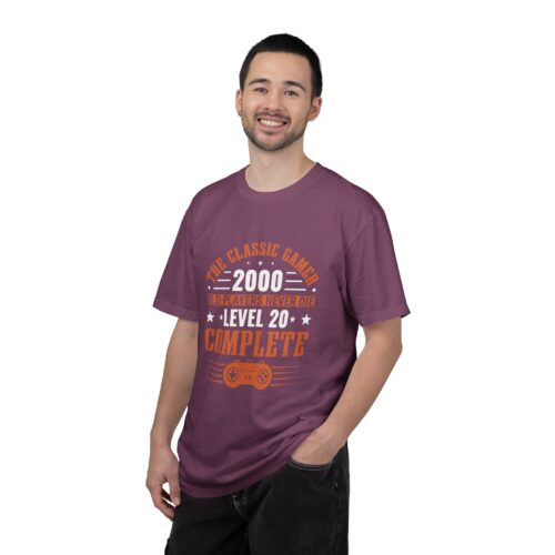 Retro gaming tee Gamer Level 20 Unisex Tshirt - Image 34