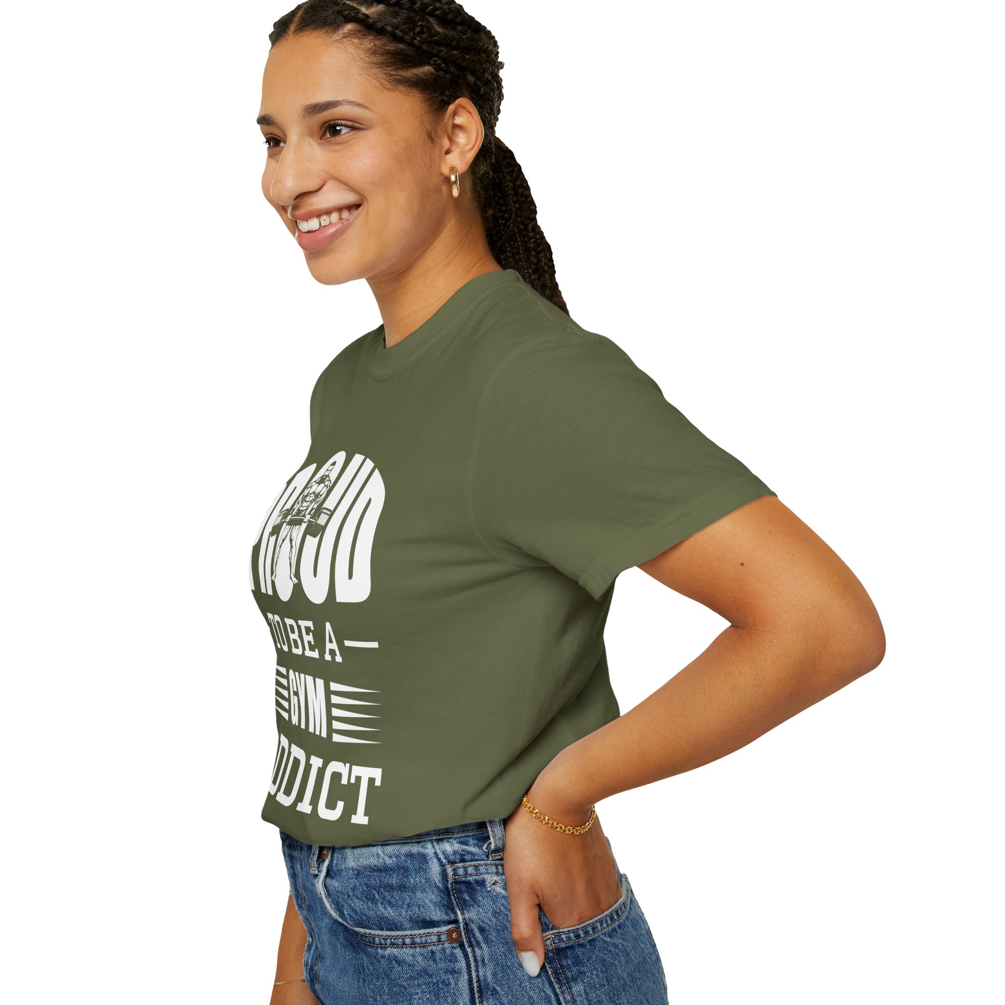 b2 - 6.20 - Proud to Be a Gym Addict T-Shirt – Bold Fitness Graphic Tee for Dedication, Strength & True Gym Lifestyle. - Image 13
