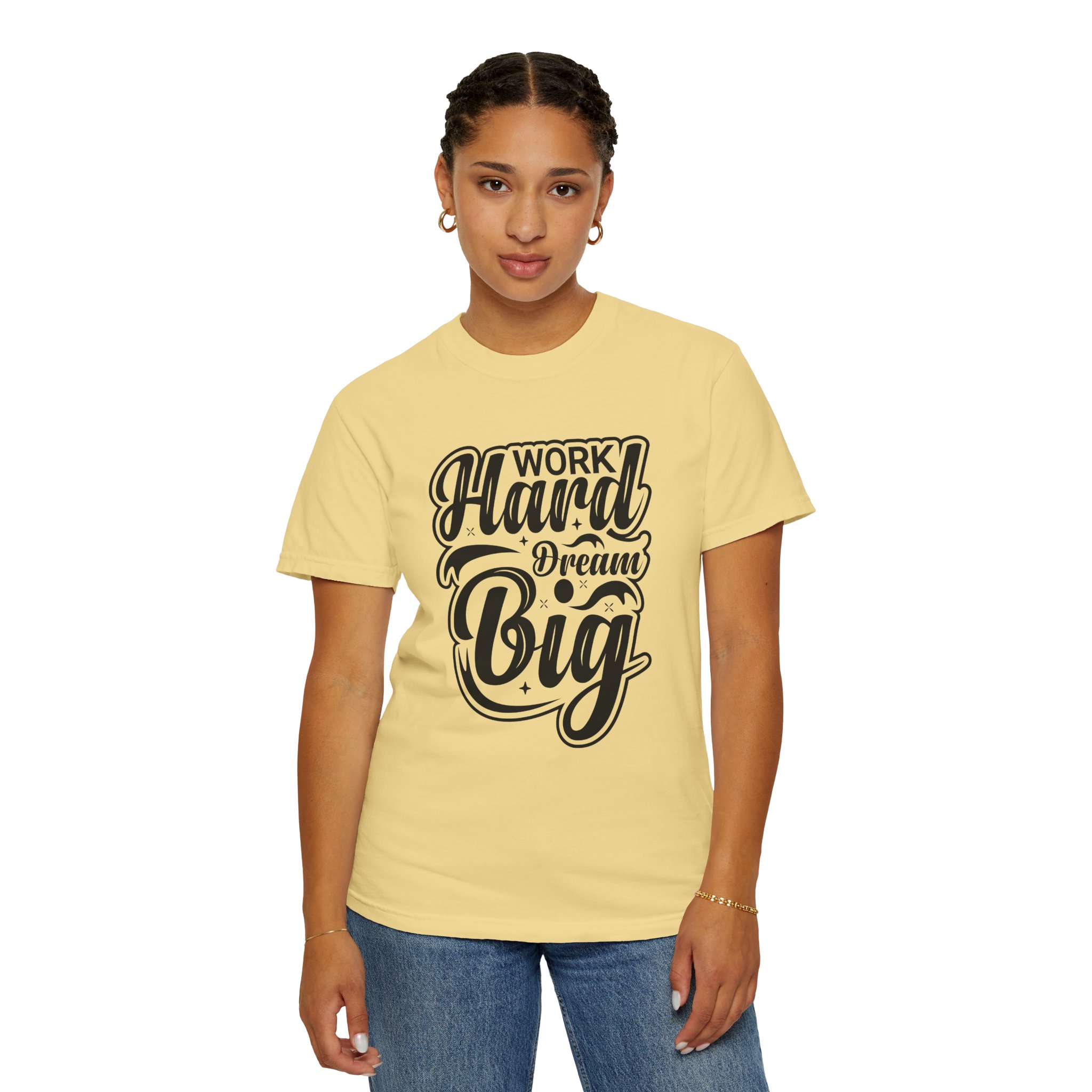 Motivational T-Shirt - Work Hard Dream Big - Unisex Tee for Inspiration, Casual Wear, Gift, Fitness, Entrepreneurs. - Image 20