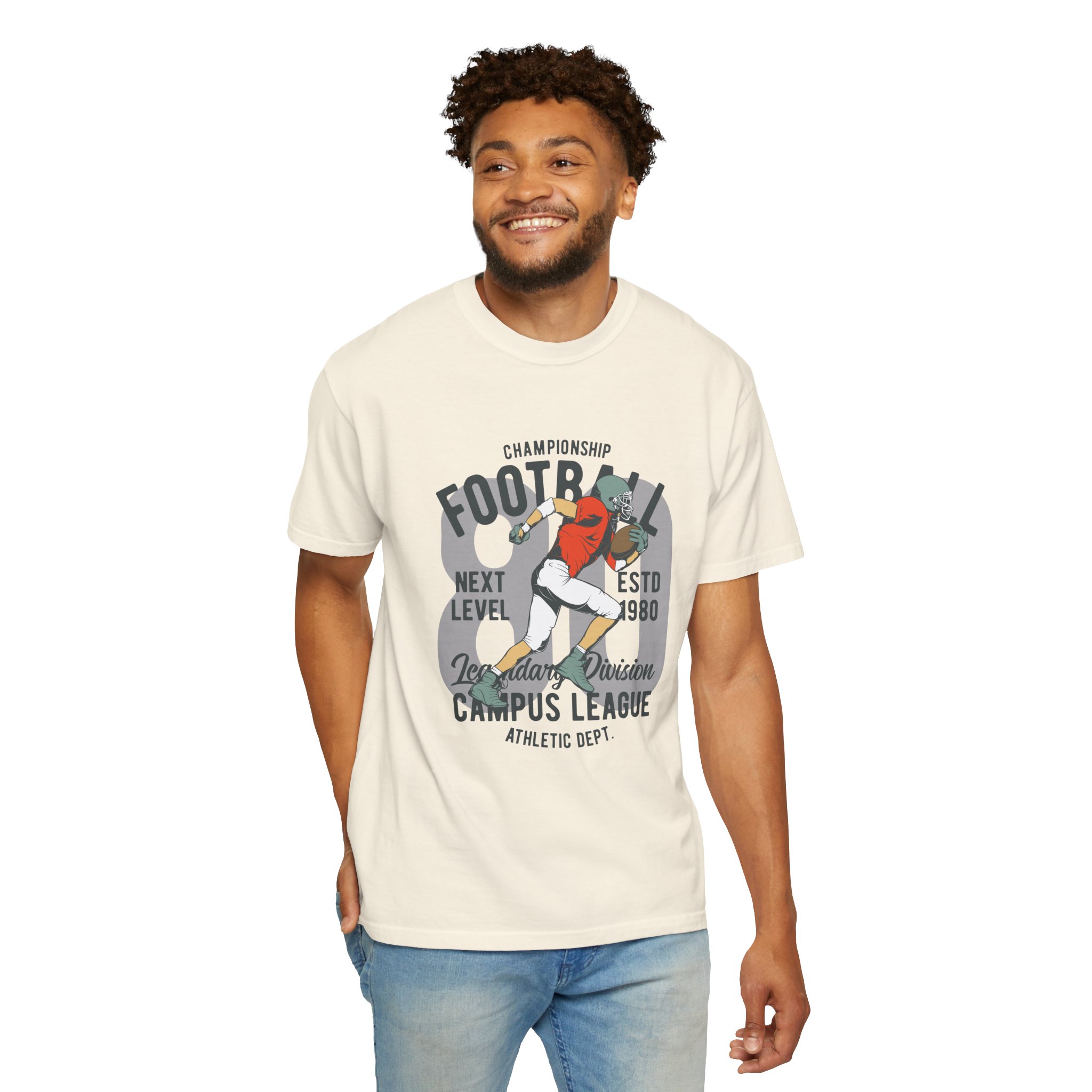 C - 16.20 - Football Campus League Unisex T-Shirt, Sporty Tee, Athletic Gift, Game Day Shirt, Casual Wear, Unisex Fashion. - Image 6