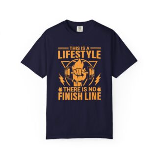 This Is a Lifestyle There Is No Finish Line T-Shirt – Motivational Running Graphic Tee for Endurance, Commitment & Active Living. - Image 25