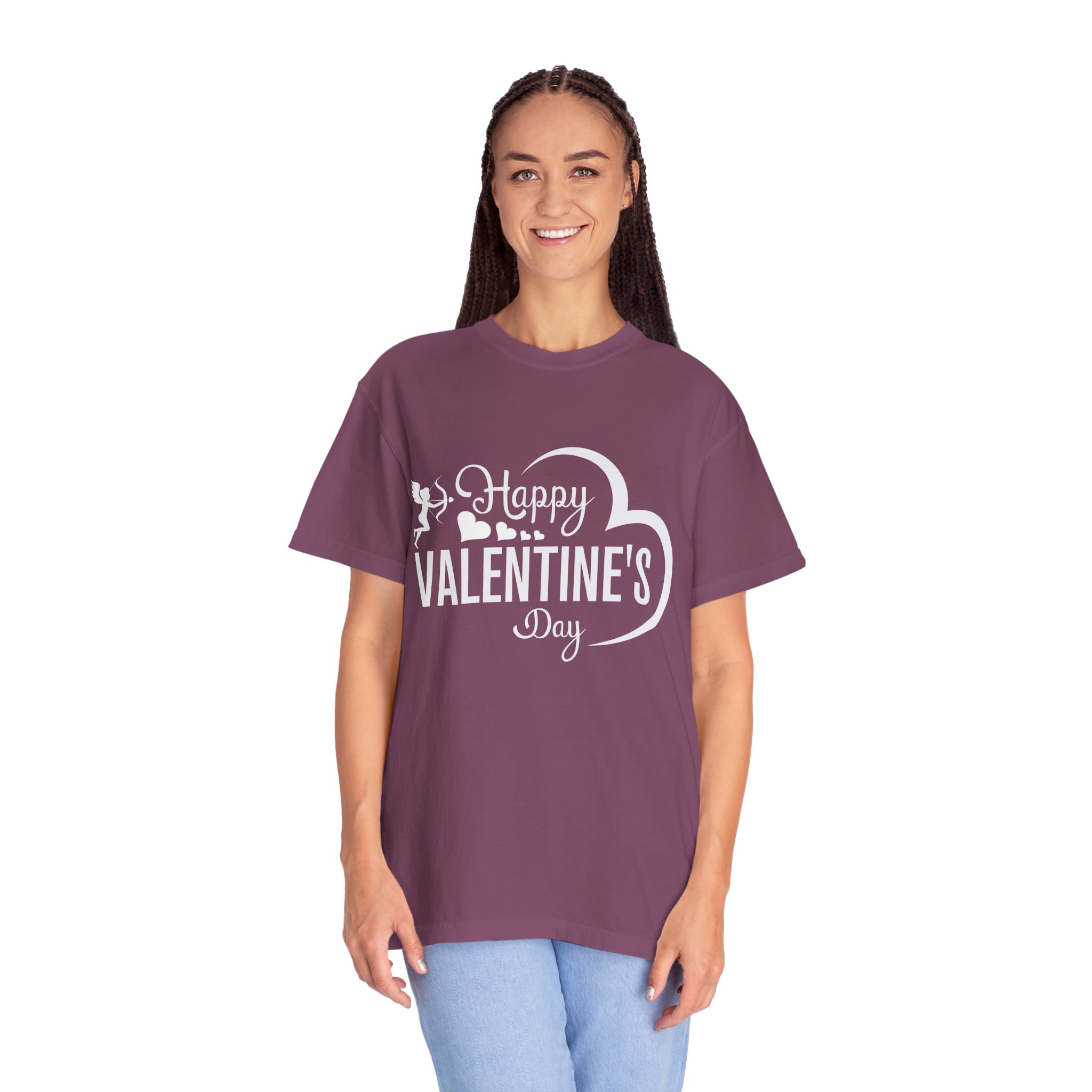 Unisex Garment-Dyed T-shirt for Valentine's Day, Cute Couple Shirt, Love-themed Tee, Perfect Gift, Holiday Apparel. - Image 35