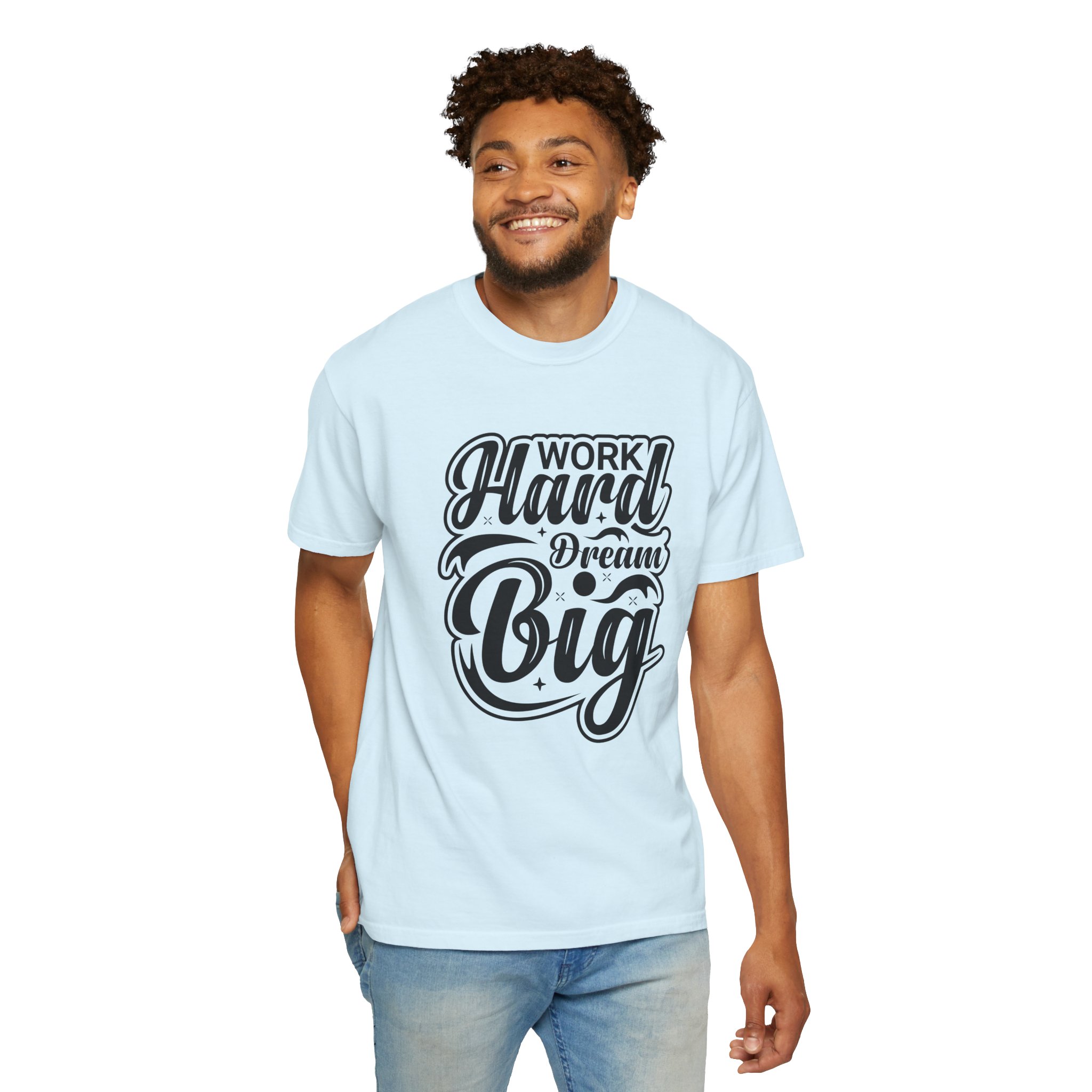 Motivational T-Shirt - Work Hard Dream Big - Unisex Tee for Inspiration, Casual Wear, Gift, Fitness, Entrepreneurs. - Image 46