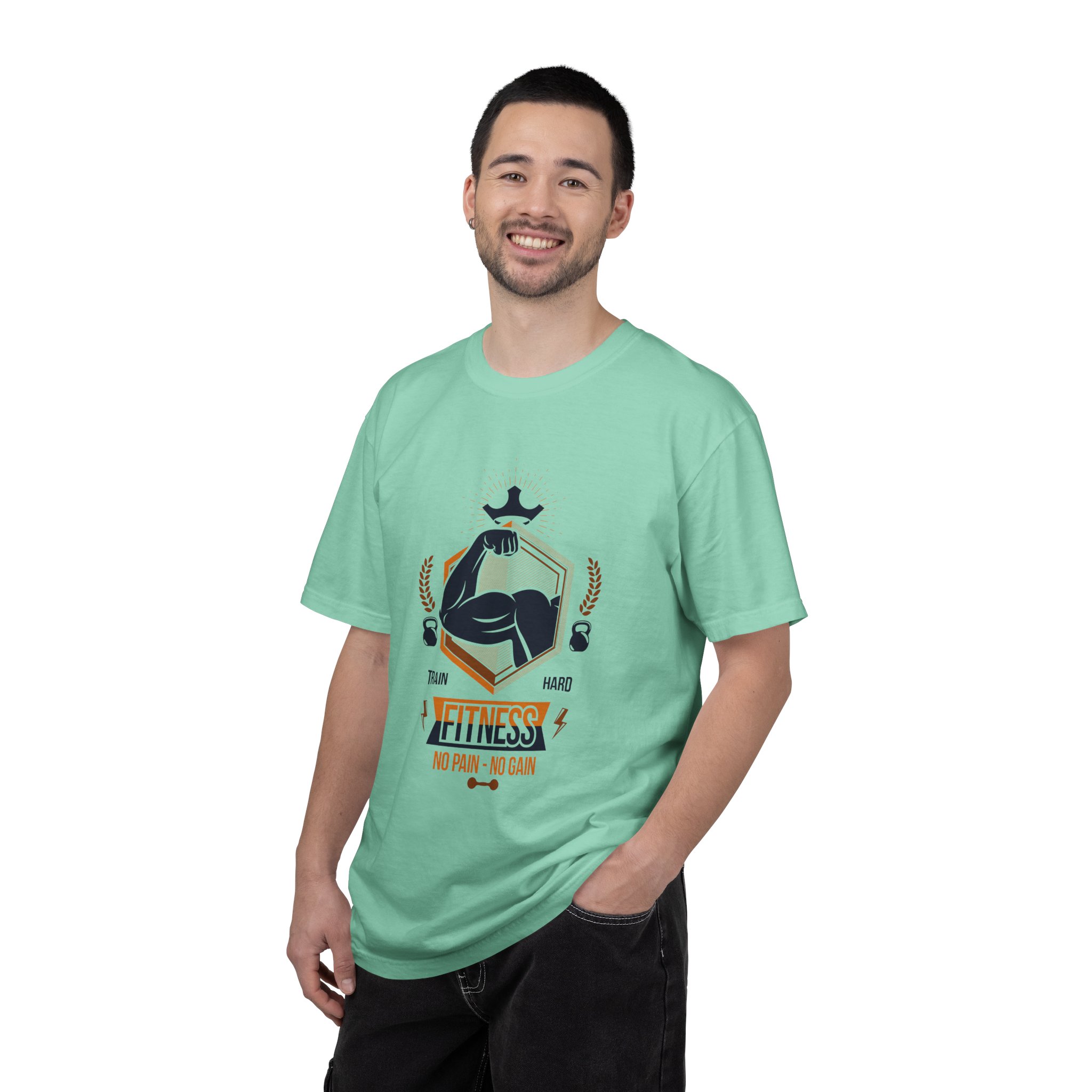 Fitness Gym T-Shirt — "Train Hard, No Pain No Gain" Workout Tee. - Image 18