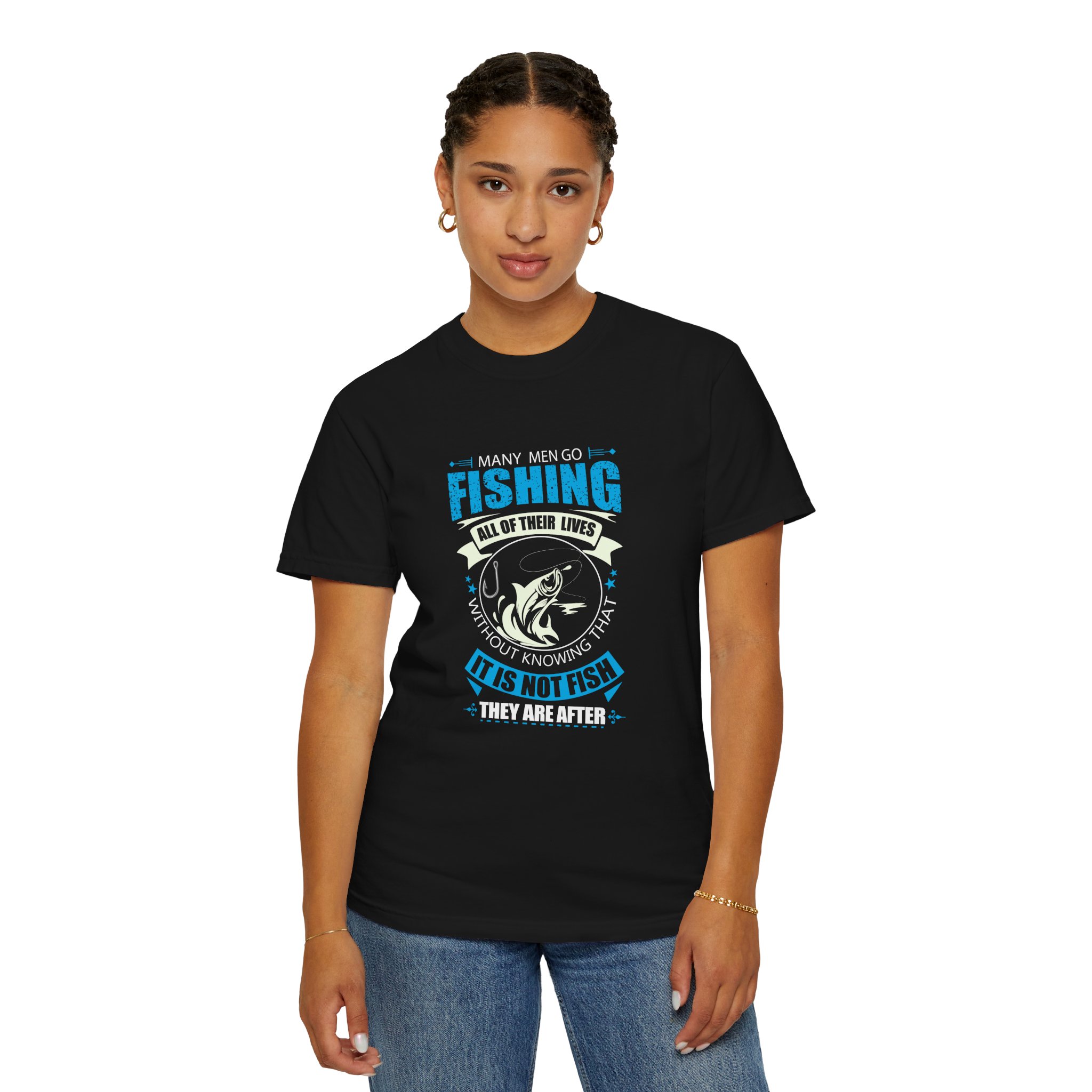 Fishing Enthusiast T-Shirt, Unisex Fishing Shirt, Angler Gift, Outdoor Apparel, Casual Wear, Birthday Gift. - Image 4