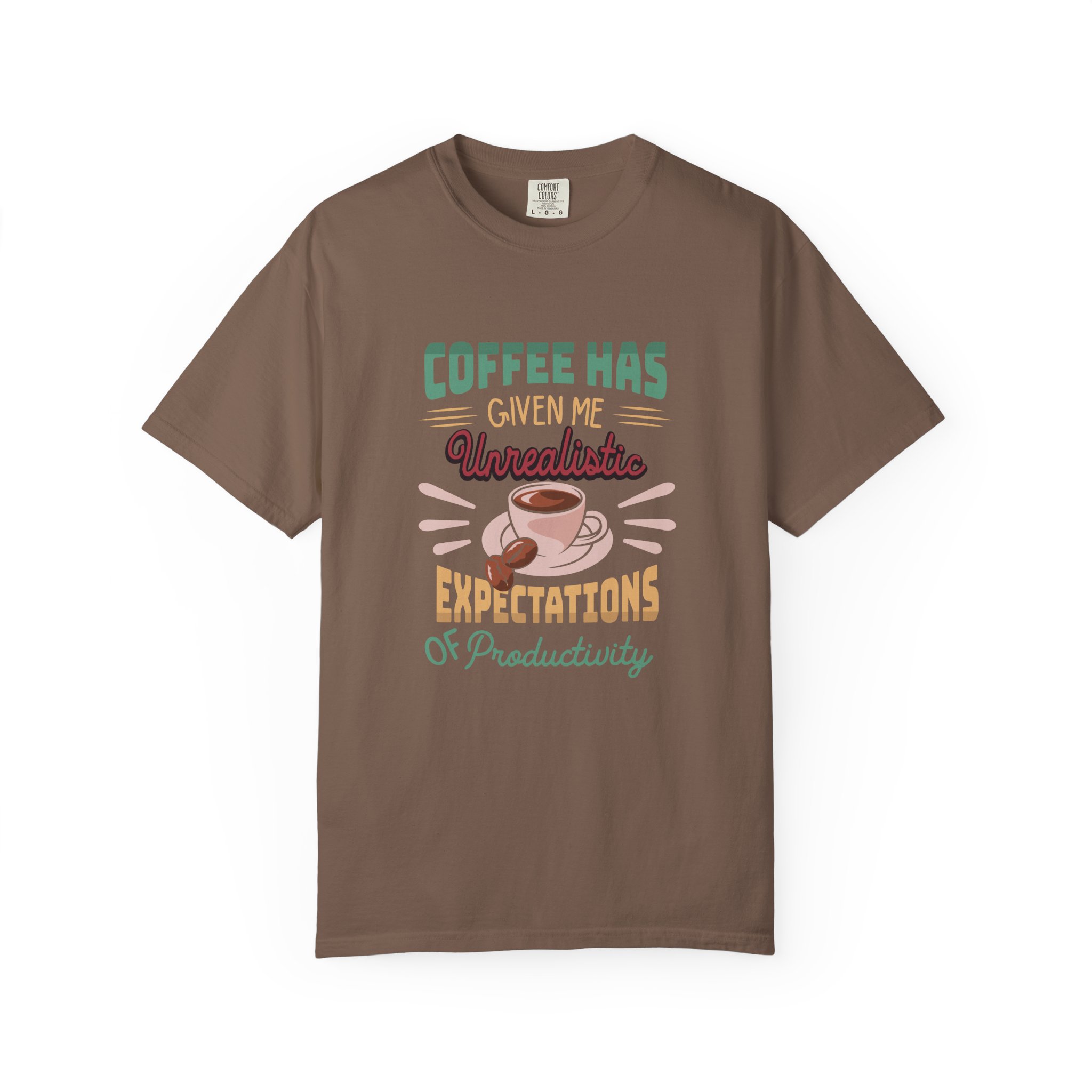 Funny Coffee T-Shirt, Unisex Garment-Dyed Tee, Gift for Coffee Lovers, Casual Wear. - Image 17