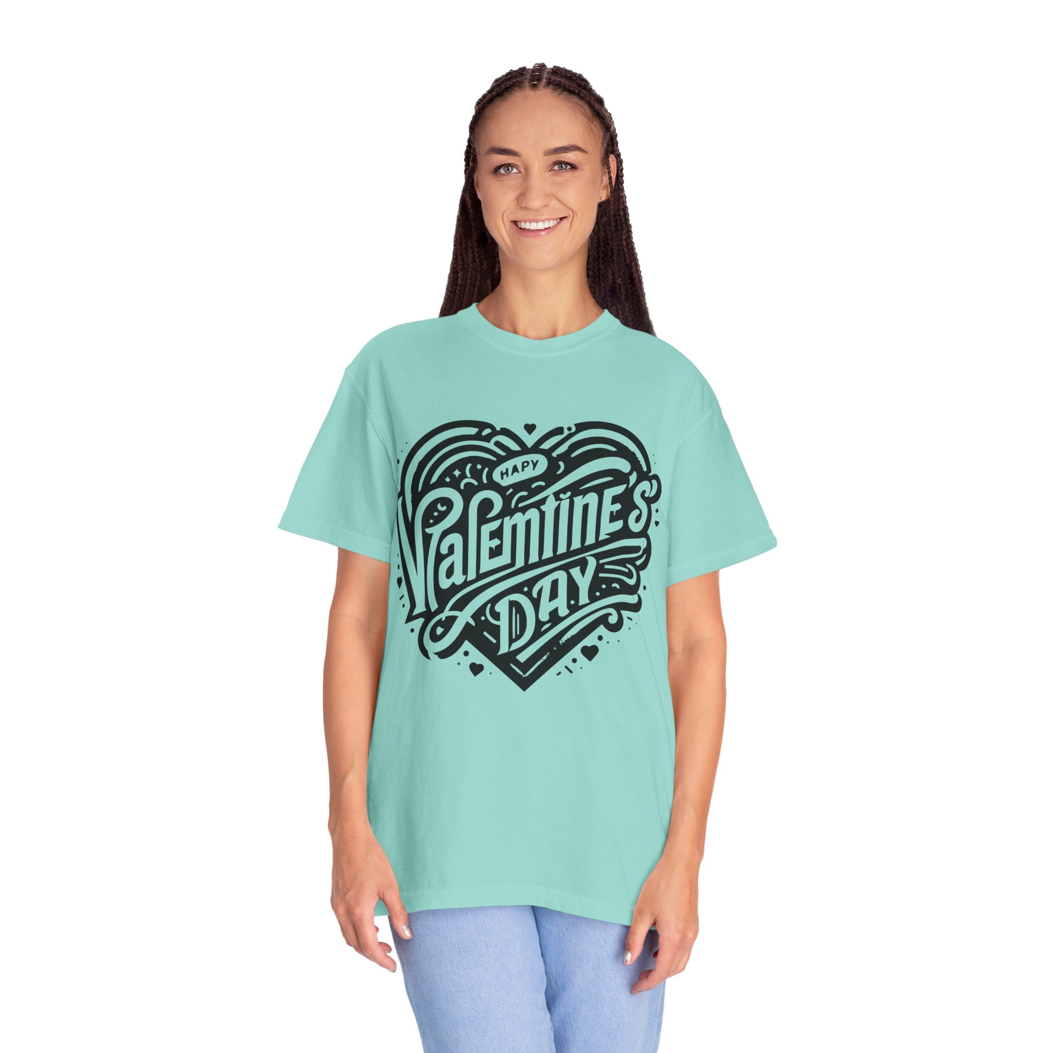 C - 8.12. - Valentine's Day Heart Graphic T-Shirt. - Image 3