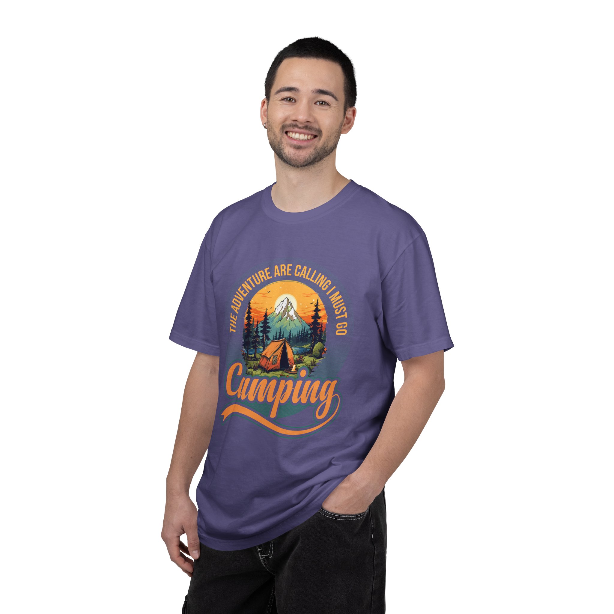Adventure Camping T-Shirt, Unisex Garment-Dyed Tee, Camping Lovers Gift, Outdoor Adventure Shirt, Nature Graphic Tee. - Image 18