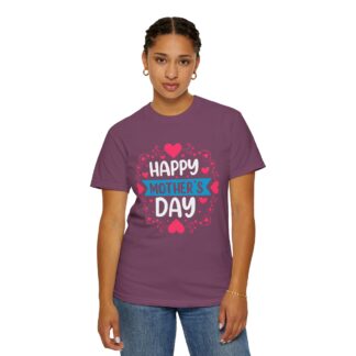 “Happy Mother’s Day” Heart Design T-Shirt – Cute Love Graphic Tee for Moms, Perfect Gift Giving & Celebration Wear. - Image 52