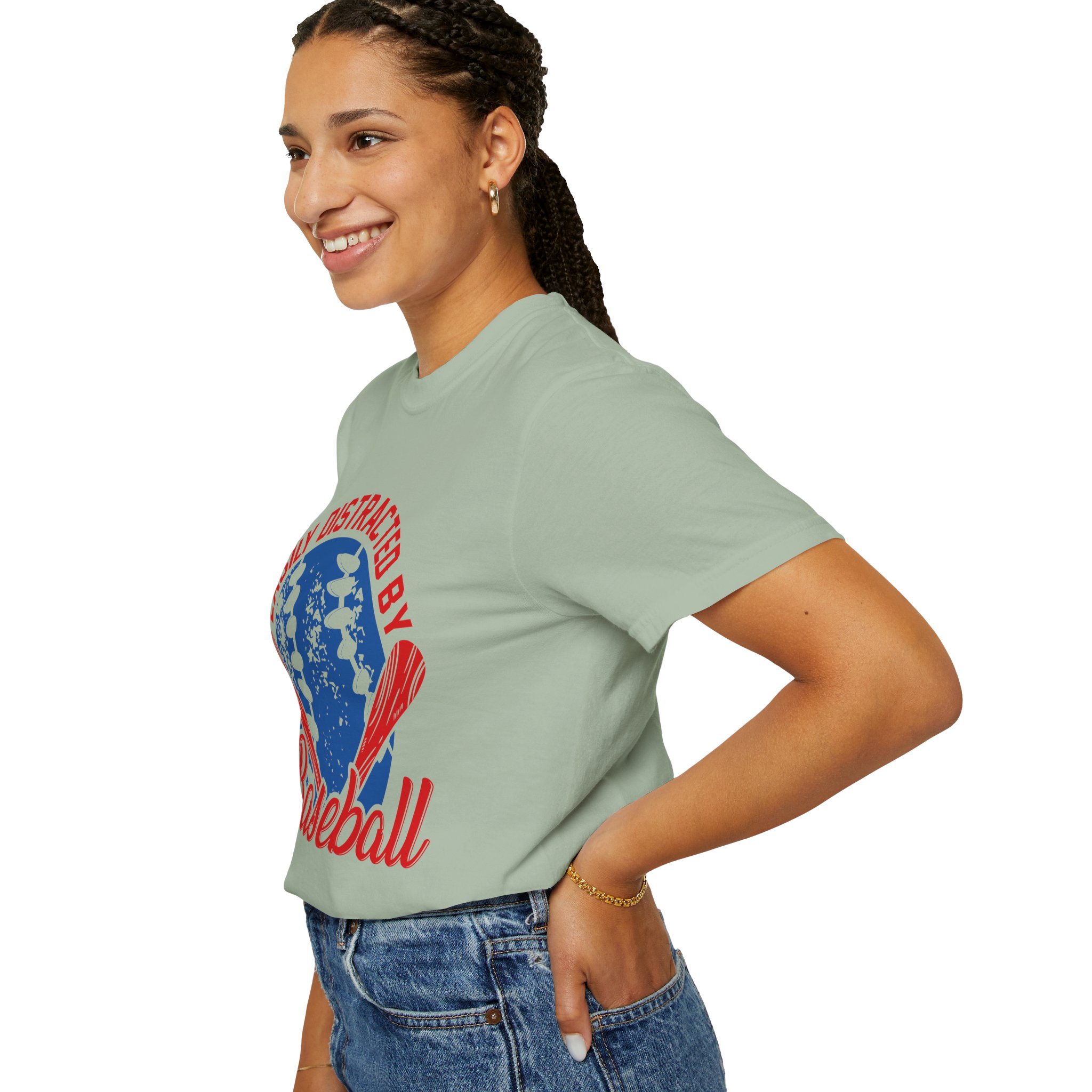 Unisex Baseball T-Shirt - Easily Distracted by Baseball, Sporty Tee, Gift for Baseball Lovers, Summer Wear, Casual Apparel. - Image 21