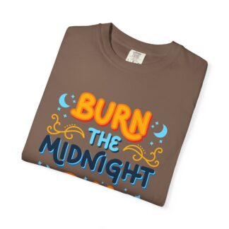 Bold motivational quote tee - Burn the Midnight Oil Unisex Tee - Image 23