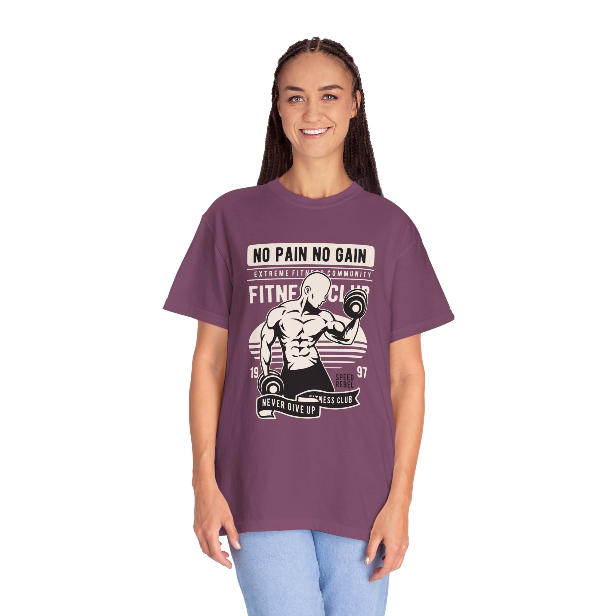 Fitness Motivation T-Shirt, Workout Tee, Gym Gear, Gift for Lifters, Unisex Casual Top, No Pain No Gain Design. - Image 38