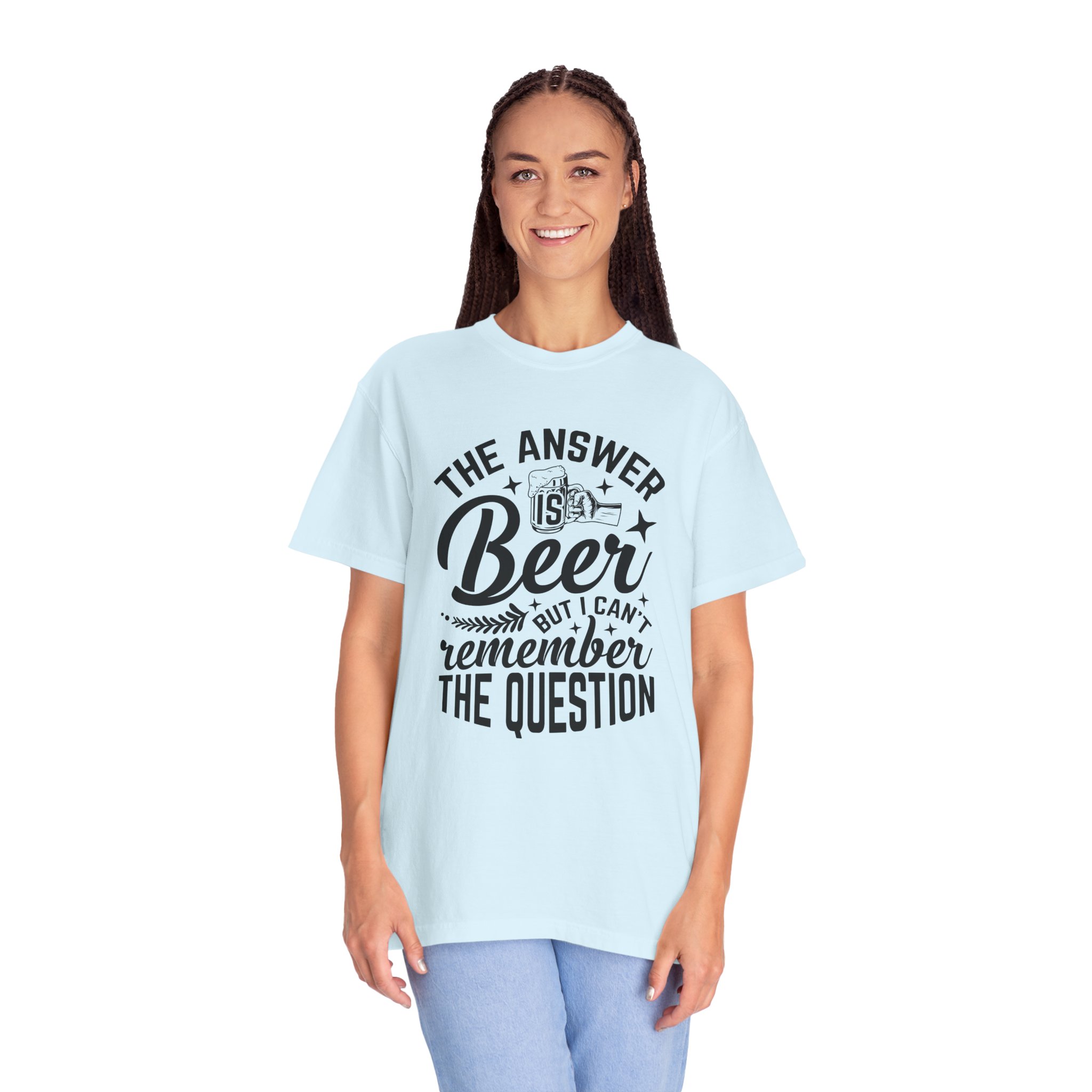Funny Beer T-Shirt, The Answer is Beer Graphic Tee, Unisex Casual Wear, Gift for Beer Lovers, Birthday Present, Humor Clothing. - Image 35