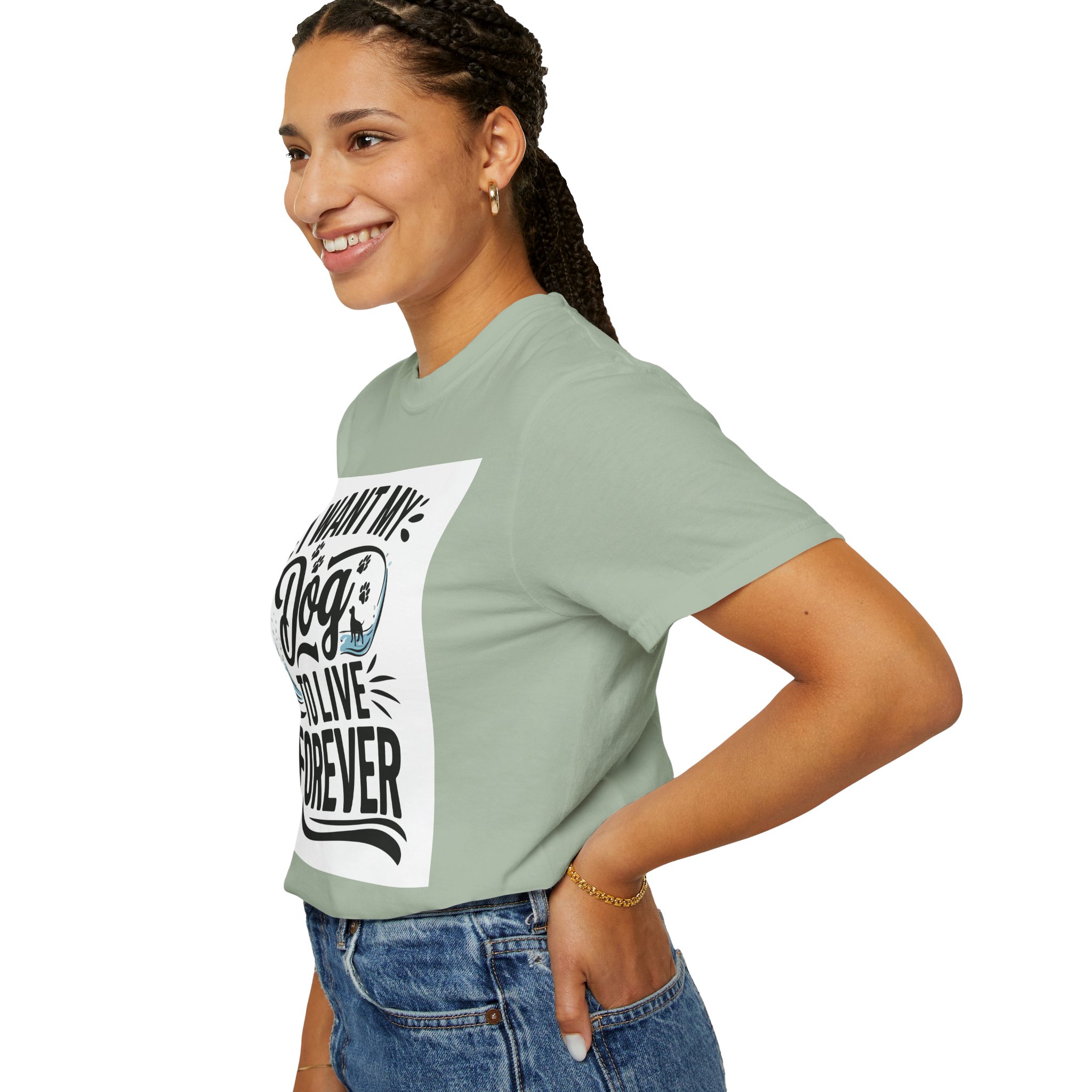 I Wish My Dog Could Live Forever T-Shirt – Dog Lover Graphic Tee for Pet Owners & Dog Parents. - Image 5