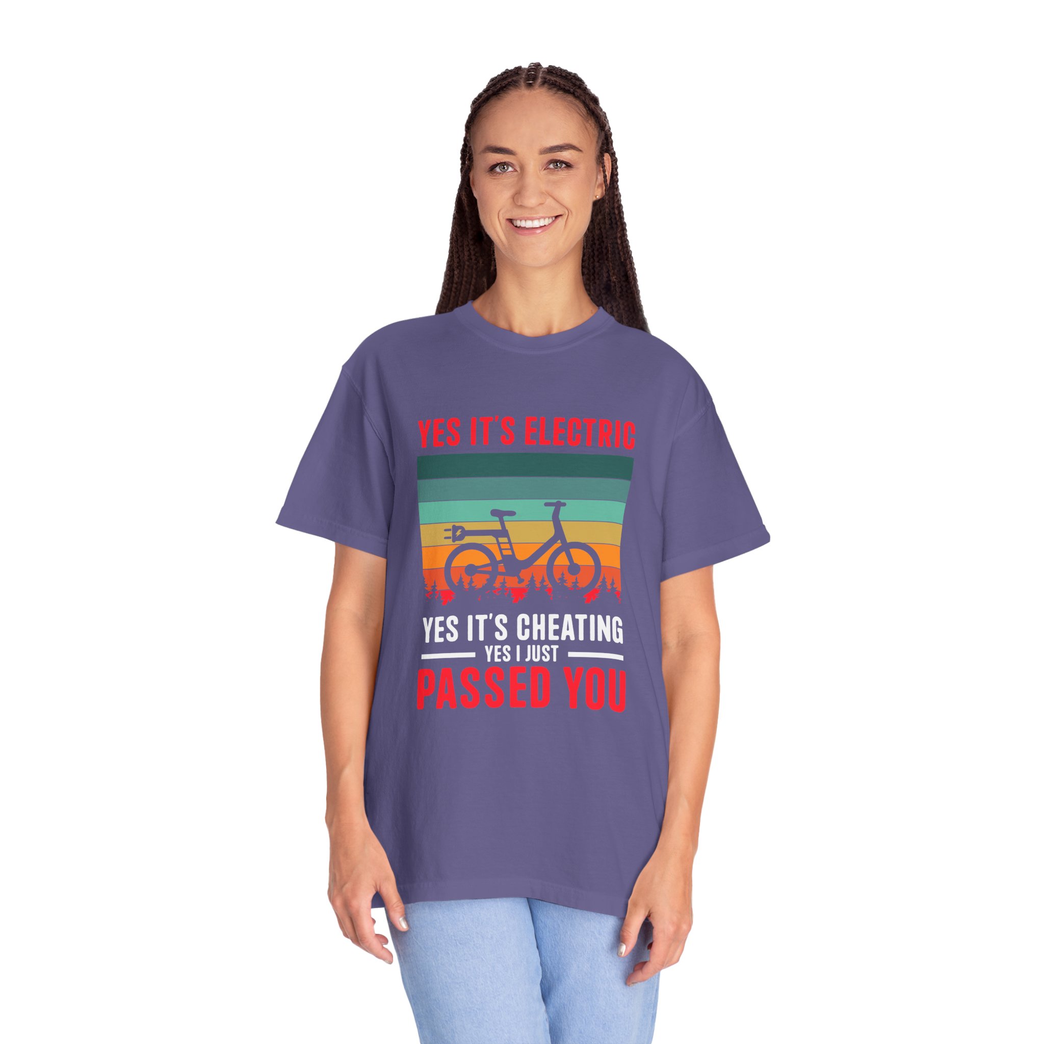 Electric Bike Humor T-Shirt - Perfect Gift for Cyclists, Casual Outfit, Sports Event, Cycling Enthusiasts. - Image 43
