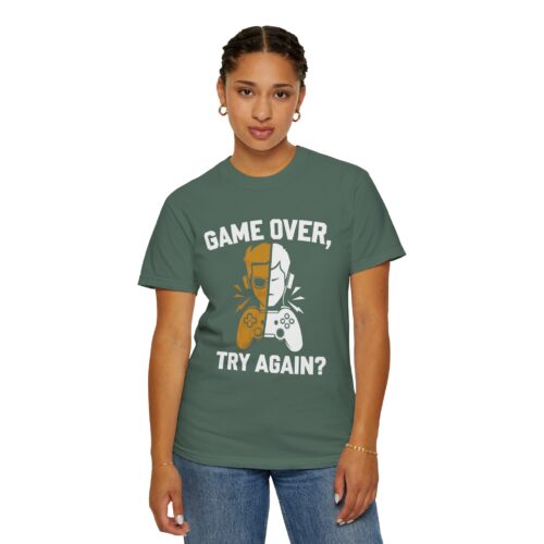 Gaming Tshirt for Boys - Playful Gamer Gift - Game Over Unisex Tee - Image 4
