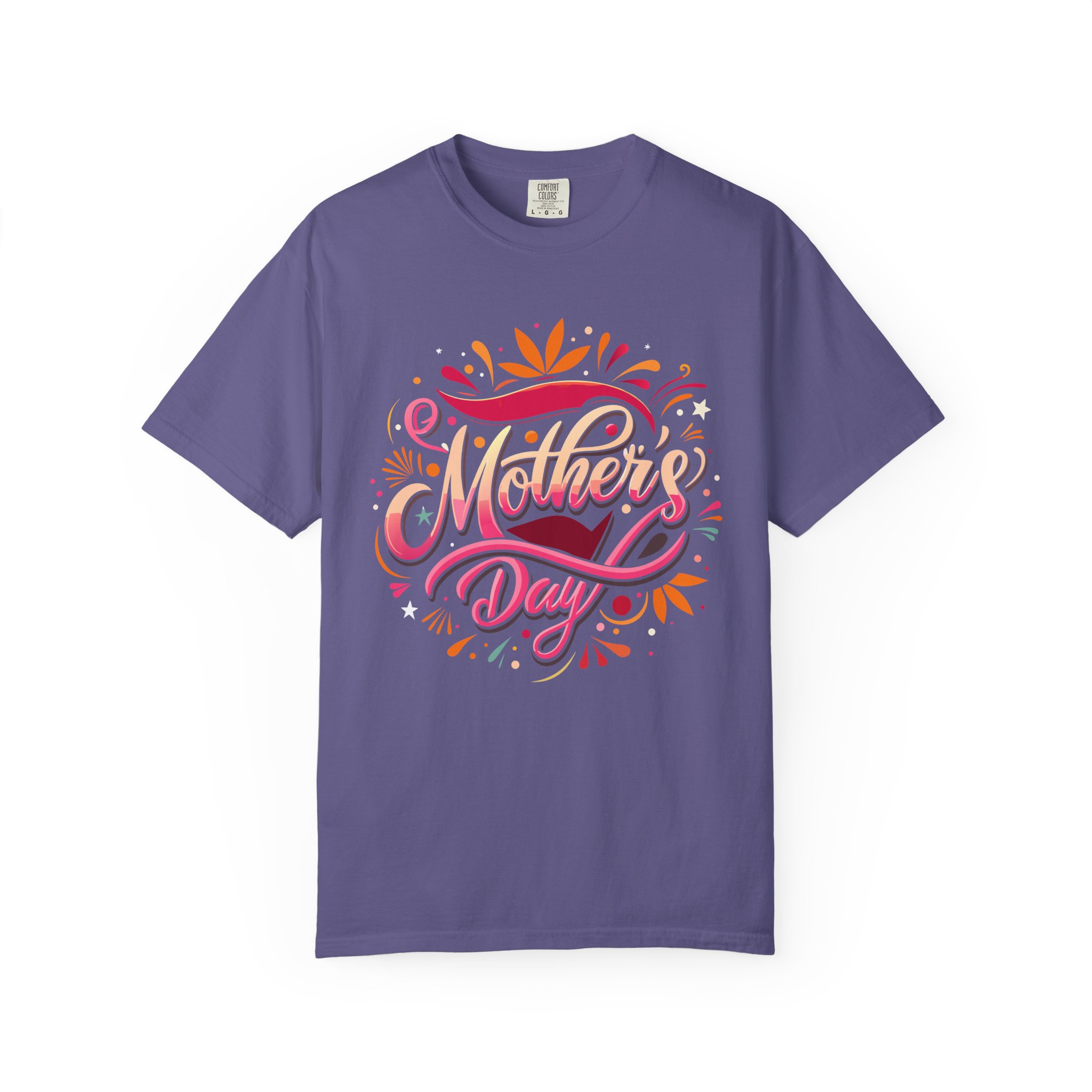 Mother's Day Garment-Dyed T-Shirt, Unisex Gift Tee, Floral Graphic Top, Casual Wear, Everyday Comfort. - Image 41